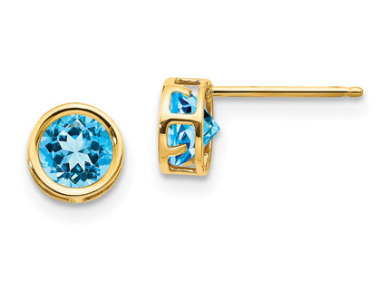 14k Yellow Gold Earrings Style XBE155 - Classique Jewelry Inc.