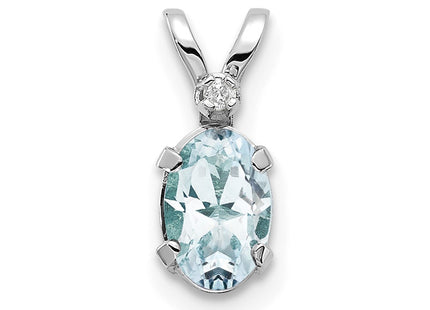 14k White Gold Pendants Style XBE158W - Classique Jewelry Inc.