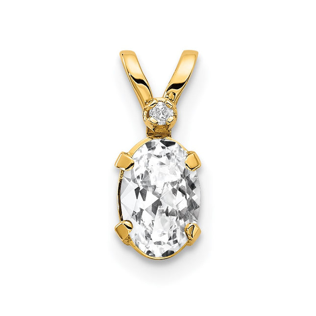 14k Yellow Gold Pendants Style XBE159 - Classique Jewelry Inc.