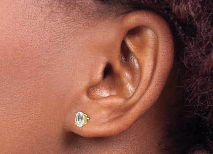 14k Yellow Gold Earrings Style XBE16 - Classique Jewelry Inc.