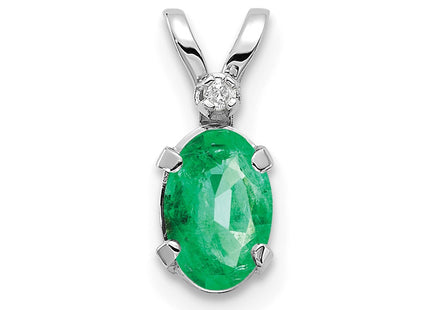 14k White Gold Pendants Style XBE160W - Classique Jewelry Inc.