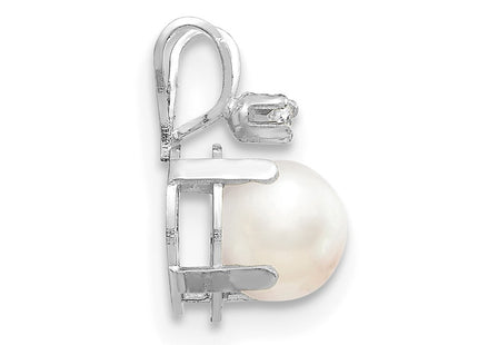 14k White Gold Pendants Style XBE161W - Classique Jewelry Inc.