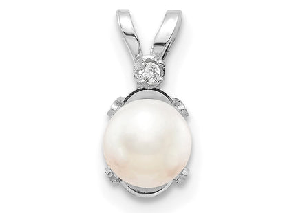 14k White Gold Pendants Style XBE161W - Classique Jewelry Inc.