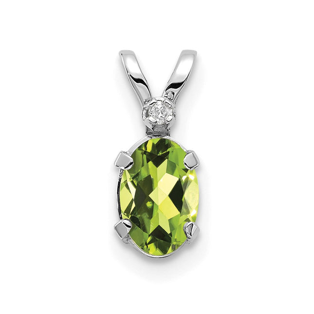 14k White Gold Pendants Style XBE163W - Classique Jewelry Inc.