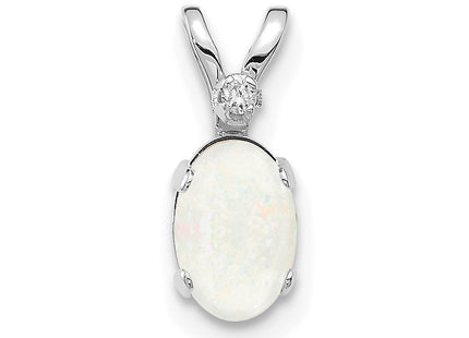 14k White Gold Pendants Style XBE165W - Classique Jewelry Inc.