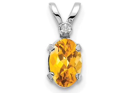 14k White Gold Pendants Style XBE166W - Classique Jewelry Inc.