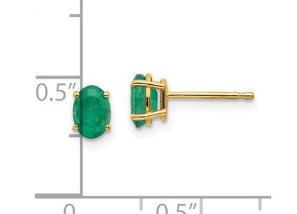 14k Yellow Gold Earrings Style XBE17 - Classique Jewelry Inc.