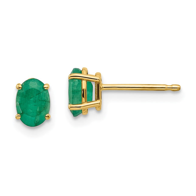 14k Yellow Gold Earrings Style XBE17 - Classique Jewelry Inc.