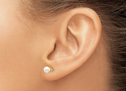 14k Yellow Gold Earrings Style XBE18 - Classique Jewelry Inc.