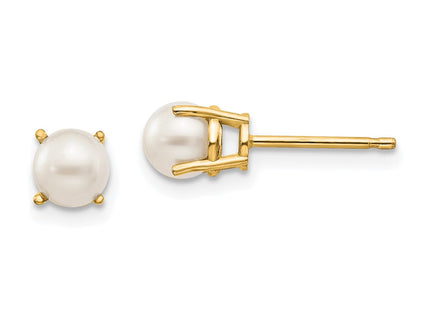 14k Yellow Gold Earrings Style XBE18 - Classique Jewelry Inc.