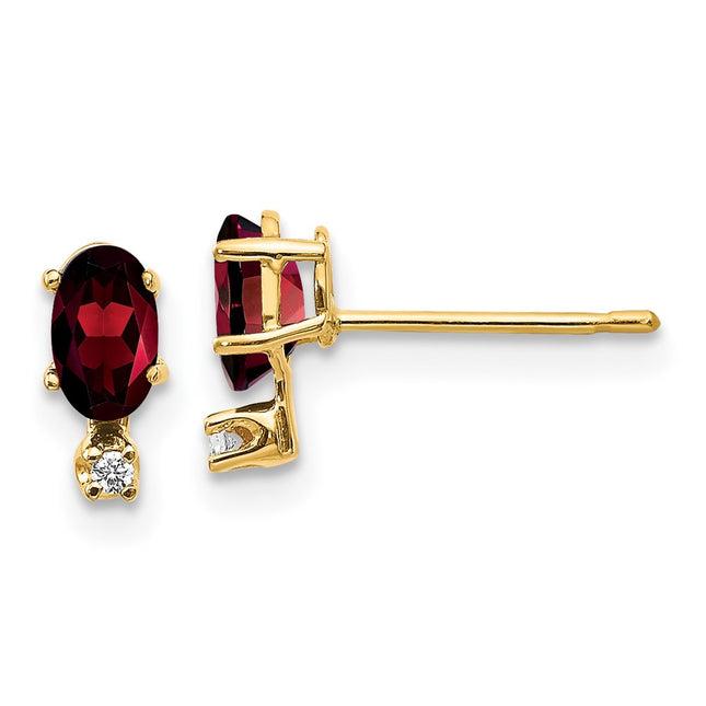 14k Yellow Gold Earrings Style XBE180 - Classique Jewelry Inc.