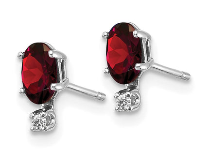 14k White Gold Earrings Style XBE180W - Classique Jewelry Inc.
