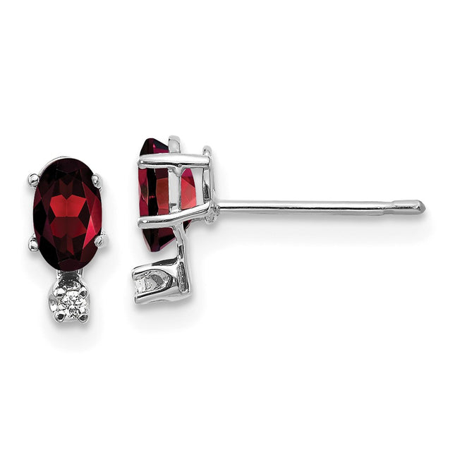 14k White Gold Earrings Style XBE180W - Classique Jewelry Inc.