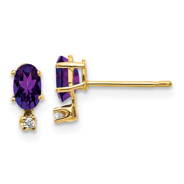 14k Yellow Gold Earrings Style XBE181 - Classique Jewelry Inc.