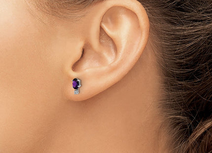 14k White Gold Earrings Style XBE181W - Classique Jewelry Inc.