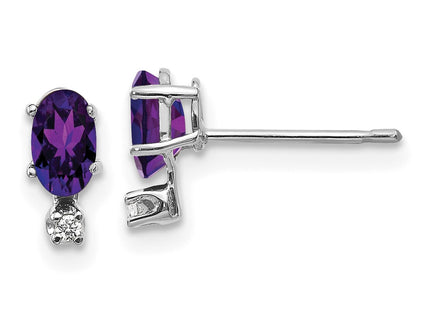 14k White Gold Earrings Style XBE181W - Classique Jewelry Inc.