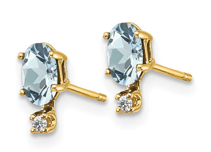 14k Yellow Gold Earrings Style XBE182 - Classique Jewelry Inc.