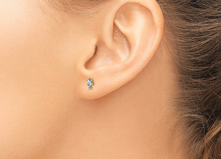 14k Yellow Gold Earrings Style XBE182 - Classique Jewelry Inc.