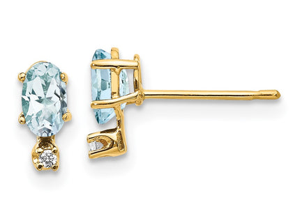 14k Yellow Gold Earrings Style XBE182 - Classique Jewelry Inc.