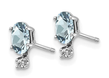 14k White Gold Earrings Style XBE182W - Classique Jewelry Inc.