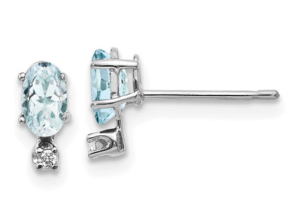 14k White Gold Earrings Style XBE182W - Classique Jewelry Inc.