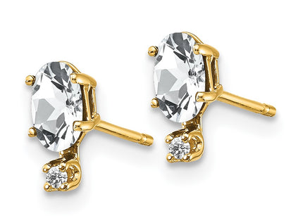 14k Yellow Gold Earrings Style XBE183 - Classique Jewelry Inc.