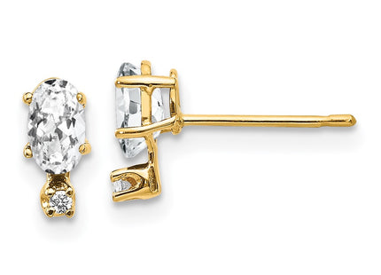 14k Yellow Gold Earrings Style XBE183 - Classique Jewelry Inc.