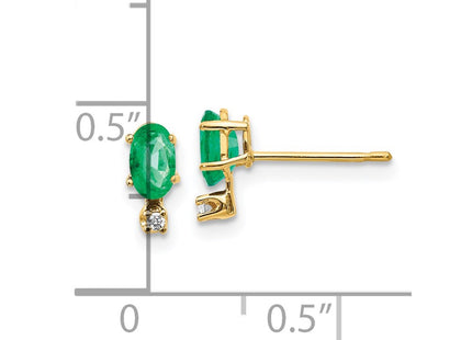 14k Yellow Gold Earrings Style XBE184 - Classique Jewelry Inc.
