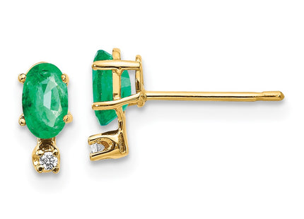 14k Yellow Gold Earrings Style XBE184 - Classique Jewelry Inc.
