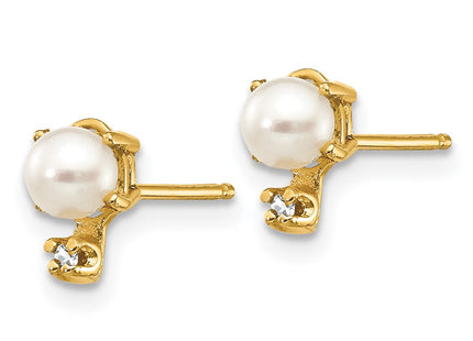 14k Yellow Gold Earrings Style XBE185 - Classique Jewelry Inc.