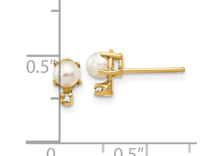 14k Yellow Gold Earrings Style XBE185 - Classique Jewelry Inc.