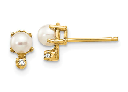 14k Yellow Gold Earrings Style XBE185 - Classique Jewelry Inc.