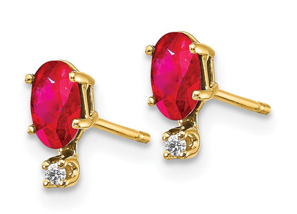 14k Yellow Gold Earrings Style XBE186 - Classique Jewelry Inc.