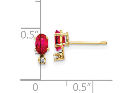 14k Yellow Gold Earrings Style XBE186 - Classique Jewelry Inc.
