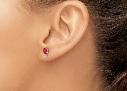 14k White Gold Earrings Style XBE186W - Classique Jewelry Inc.