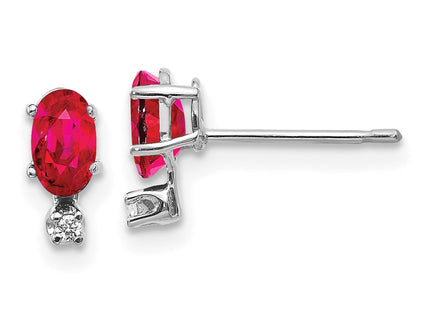 14k White Gold Earrings Style XBE186W - Classique Jewelry Inc.