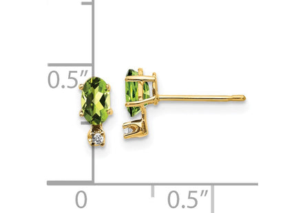 14k Yellow Gold Earrings Style XBE187 - Classique Jewelry Inc.