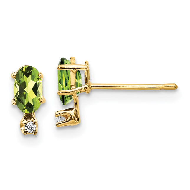 14k Yellow Gold Earrings Style XBE187 - Classique Jewelry Inc.