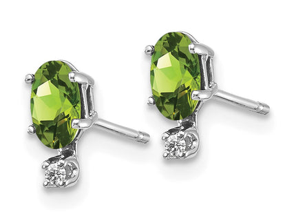 14k White Gold Earrings Style XBE187W - Classique Jewelry Inc.