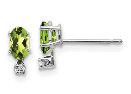 14k White Gold Earrings Style XBE187W - Classique Jewelry Inc.