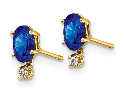 14k Yellow Gold Earrings Style XBE188 - Classique Jewelry Inc.