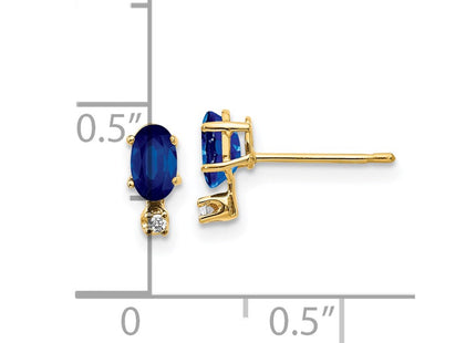 14k Yellow Gold Earrings Style XBE188 - Classique Jewelry Inc.