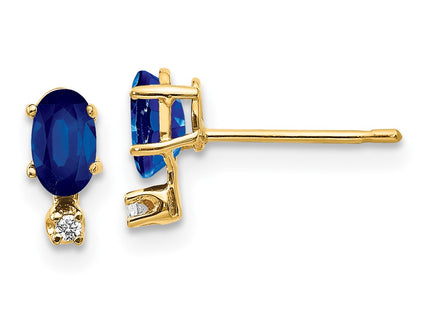 14k Yellow Gold Earrings Style XBE188 - Classique Jewelry Inc.
