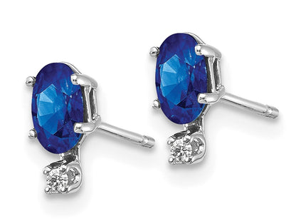 14k White Gold Earrings Style XBE188W - Classique Jewelry Inc.