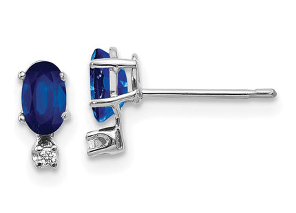 14k White Gold Earrings Style XBE188W - Classique Jewelry Inc.