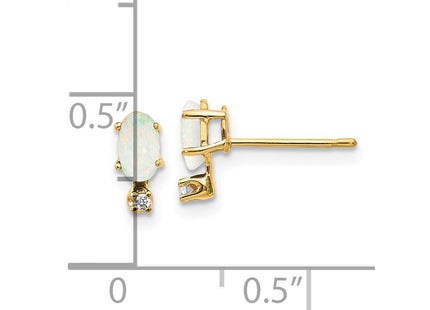 14k Yellow Gold Earrings Style XBE189 - Classique Jewelry Inc.