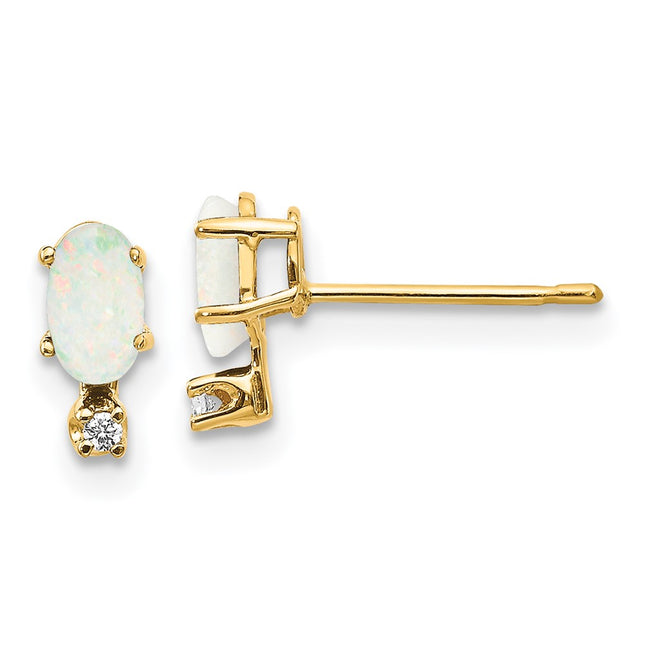 14k Yellow Gold Earrings Style XBE189 - Classique Jewelry Inc.