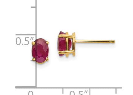 14k Yellow Gold Earrings Style XBE19 - Classique Jewelry Inc.
