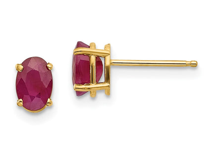 14k Yellow Gold Earrings Style XBE19 - Classique Jewelry Inc.