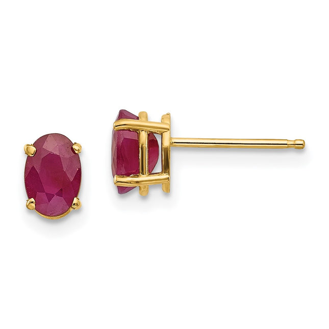 14k Yellow Gold Earrings Style XBE19 - Classique Jewelry Inc.